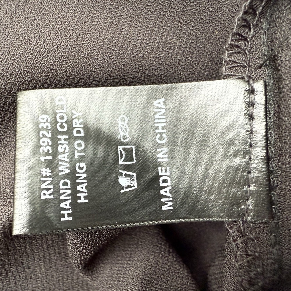 Tuckernuck Royal Shirt Dress Women's XXS Black Stretch Crepe Mini $148 Y24227T - Picture 13 of 14